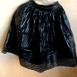 MAJE Faux Leather Skirt